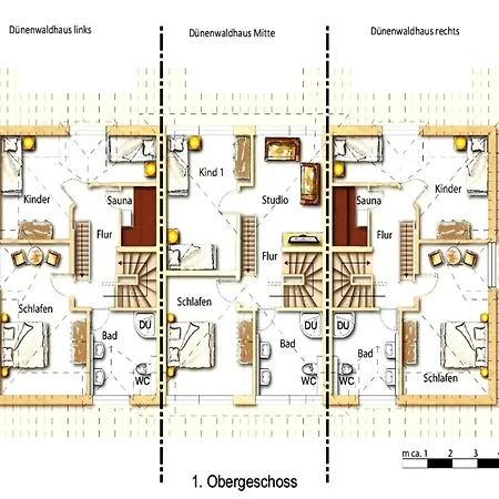 Apartament Reihenhaus Duenenwaldhaus Mitte In